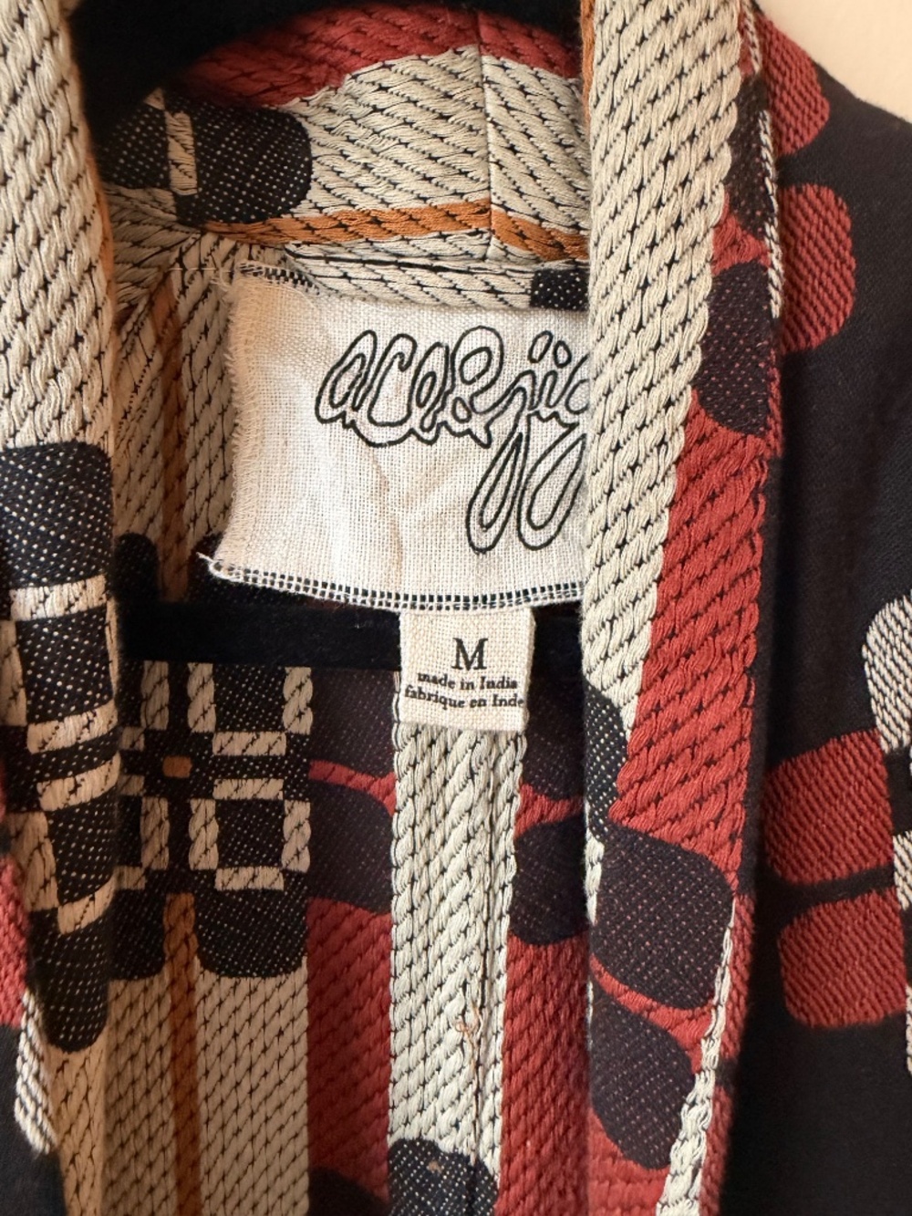 Ace & Jig "Ryan Robe" size M reversible 100% organic cotton jacket never worn - Picture 2 of 6
